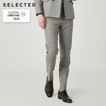 Load image into Gallery viewer, SELECTED Cotton-blend Grey Slim Fit Suit Pants S|419218514

