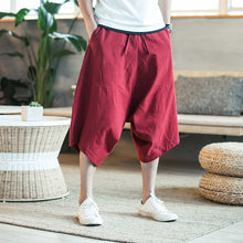 Load image into Gallery viewer, Dropshipping harajuku harem calças 2020 dos homens verão algodão linho joggers calças masculinas estilo chinês do vintage sweatpants fashions
